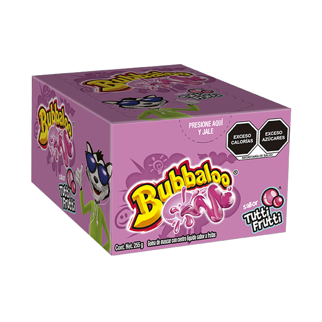 MONDELEZ  BUBBALOO FRUTAS 1/50pzs (Caja: 32dsp)