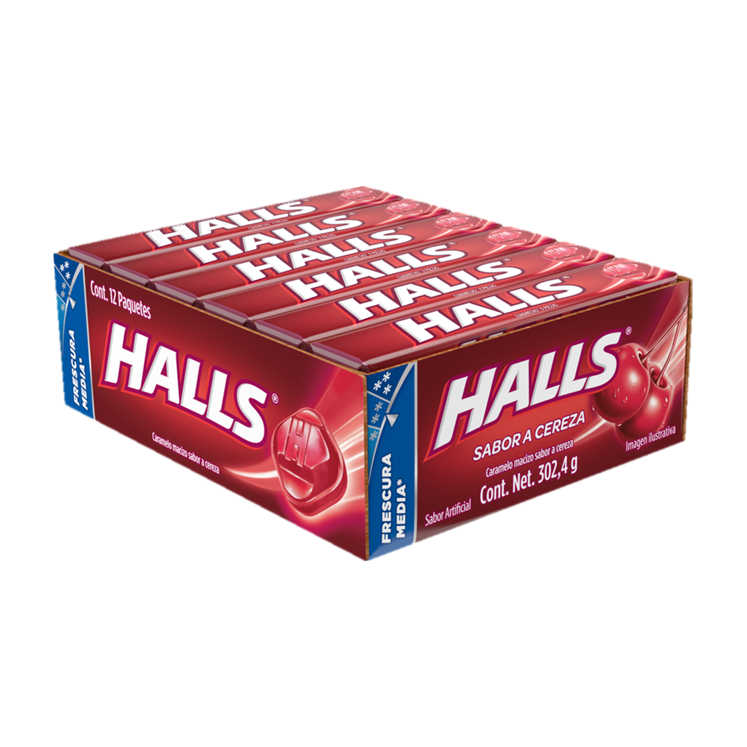 MOZ HALLS CEREZA 1/12pz (Caja:30dsp)