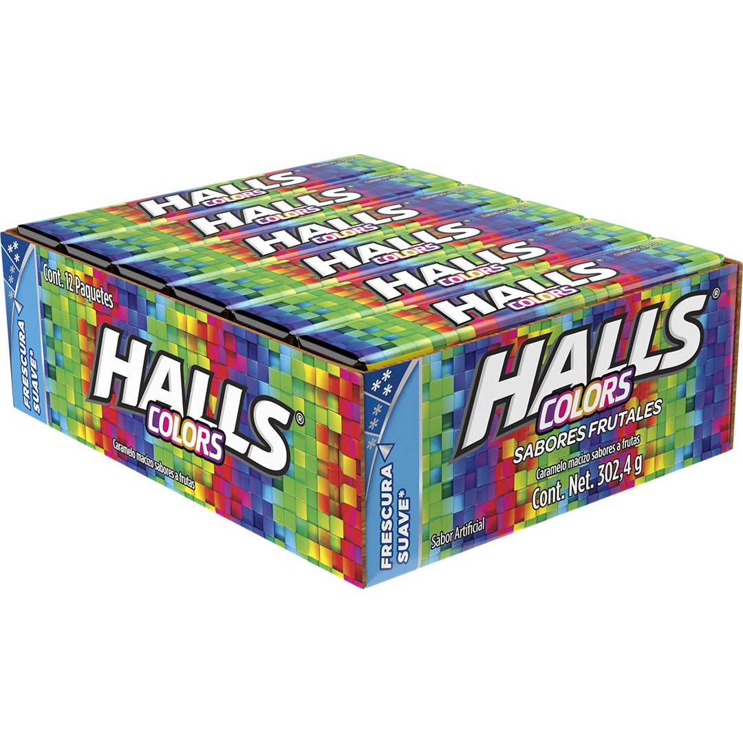 MOZ HALLS COLORS 1/12pz (Caja:30dsp)