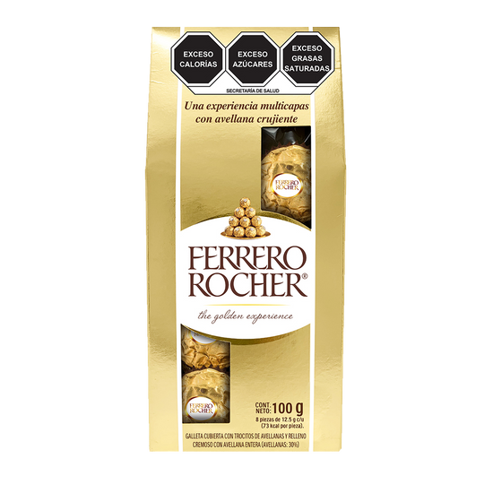 Chocolate Ferrero Rocher Bolsa 8 piezas Dulcerías Balu