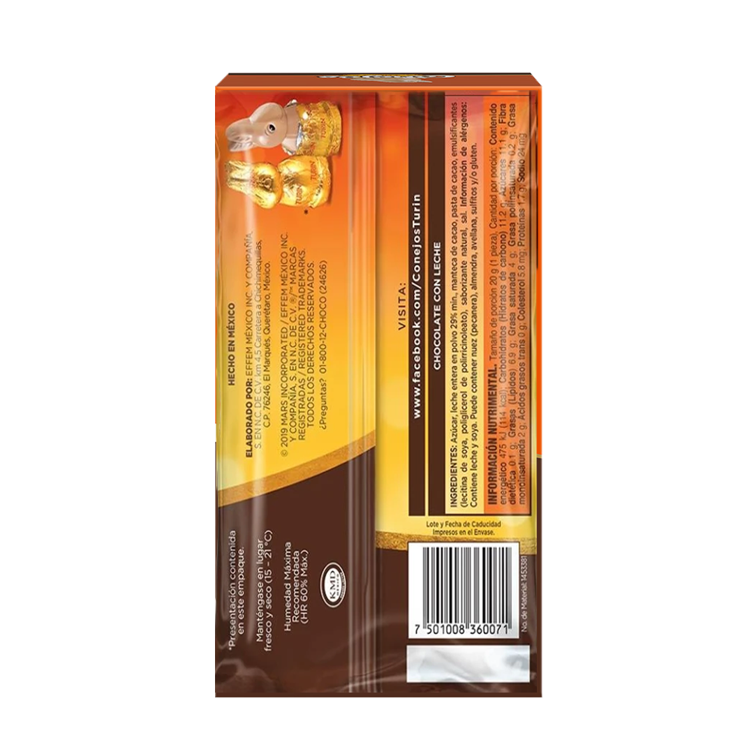 TURIN CONEJO FLOWPACK 1/24pz (Caja:3dsp)