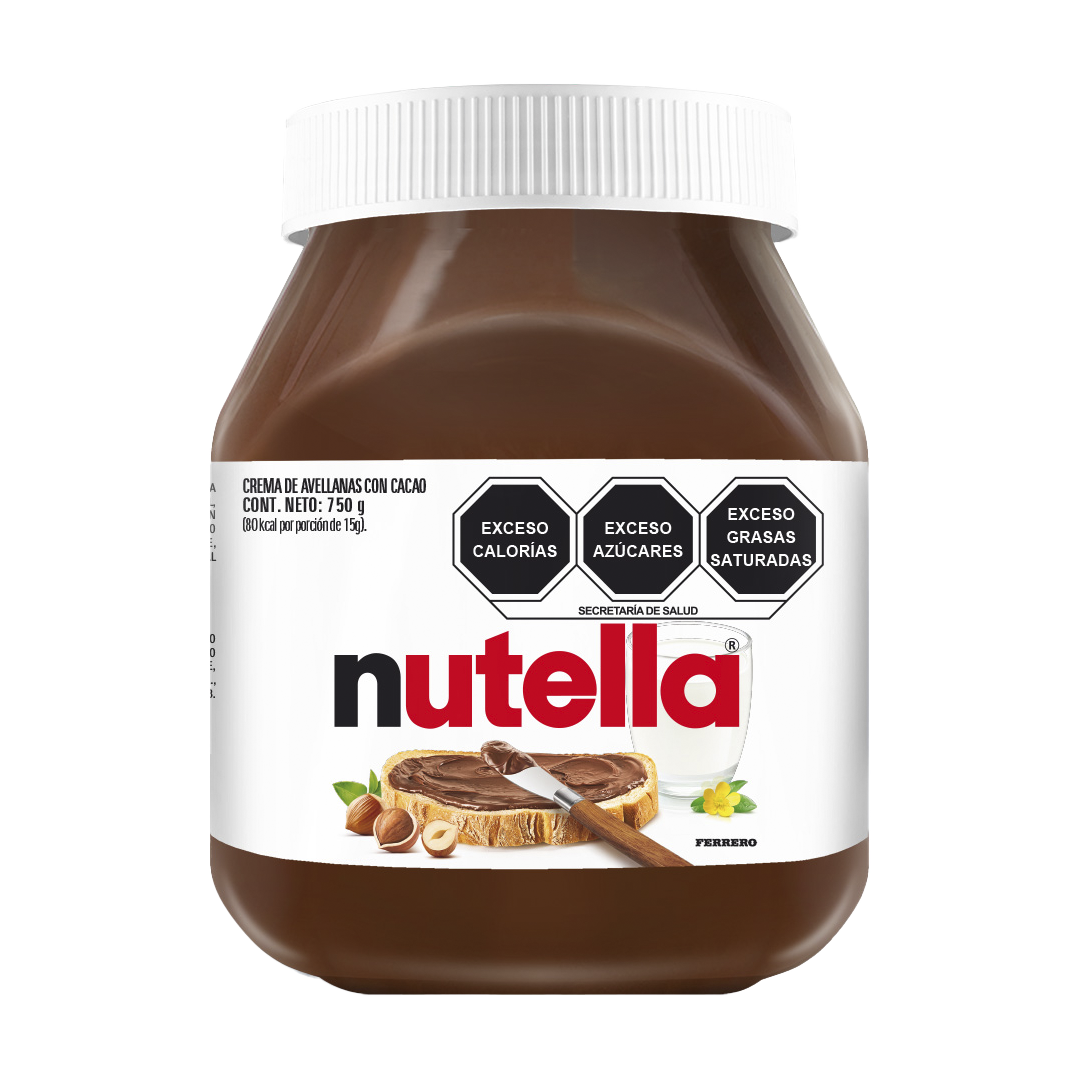 FERRERO NUTELLA 1/750gr (Caja: 12dsp)