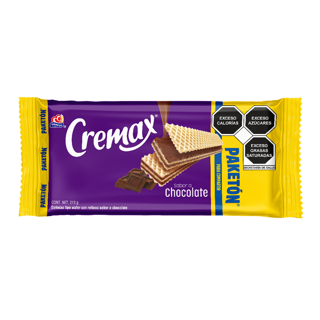 GAMESA CREMAX PAK CHOCO 1/213gr (Caja:8pz)