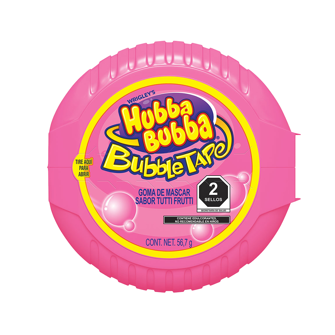 LUCAS CHICLE HUBBA TUTIFRUTTI 1/6pzs (Caja:12dsp)