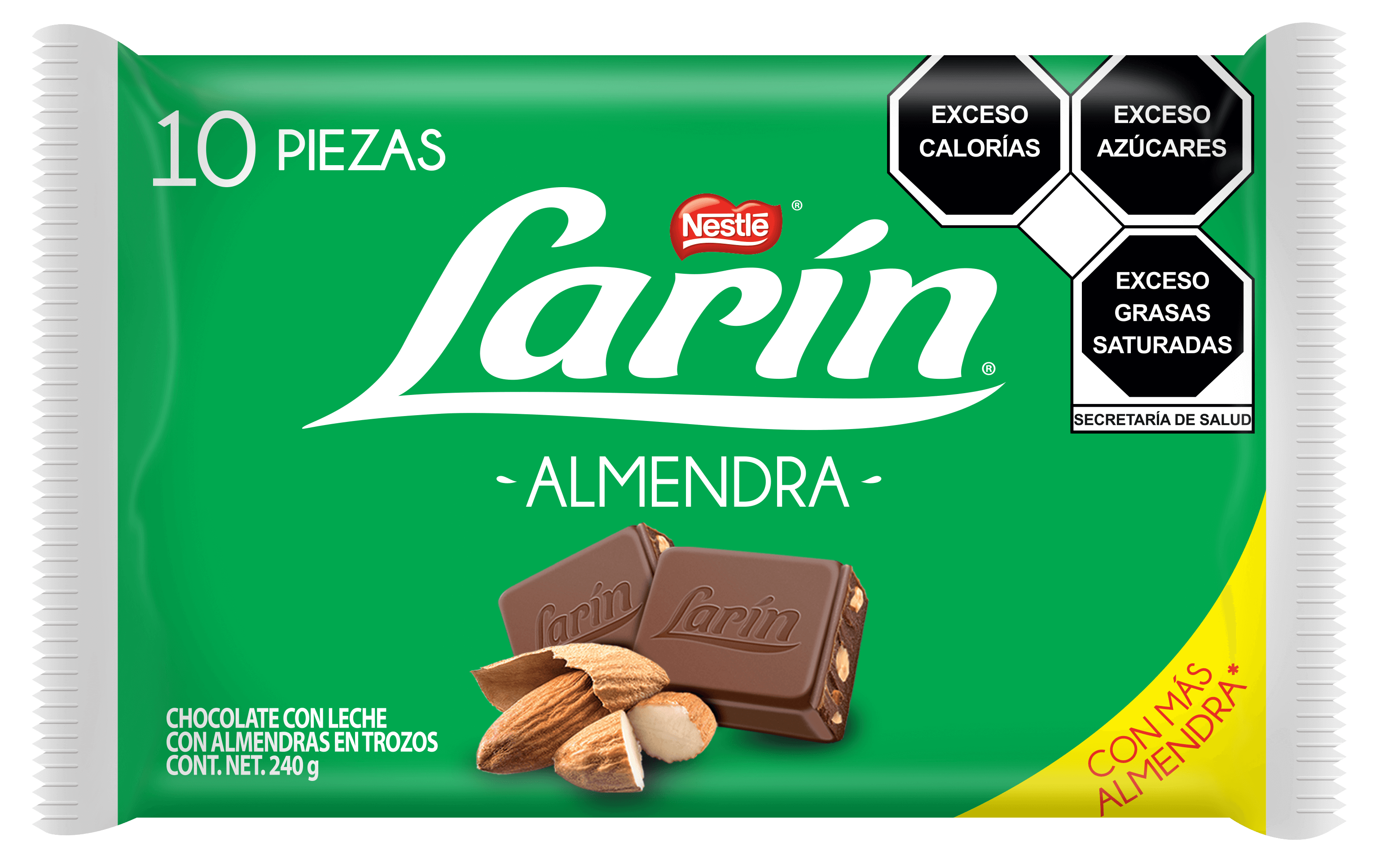 NESTLE LARIN ALMENDRAS 1/10pz (Caja:30dsp)