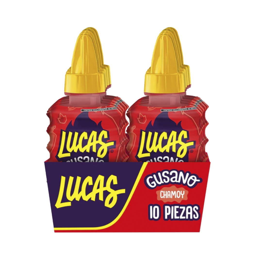 LUCAS GUSANO DE CHAMOY 1/10pzs (Caja:30dsp)