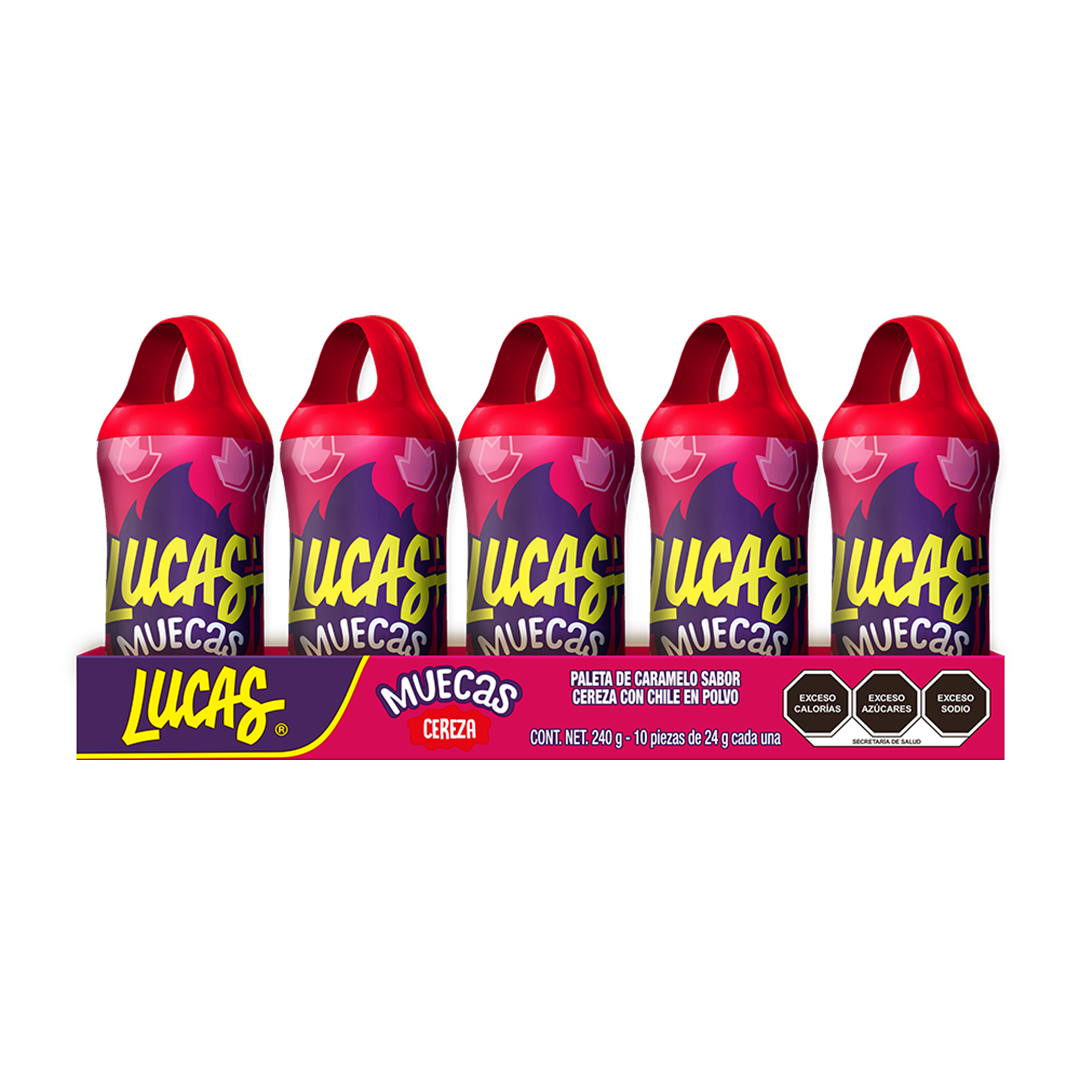 LUCAS MUECAS CEREZA 1/10pzs (Caja:24dsp)