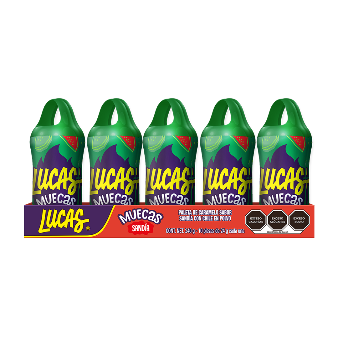 LUCAS MUECAS SANDIA 1/10pzs (Caja:24dsp)