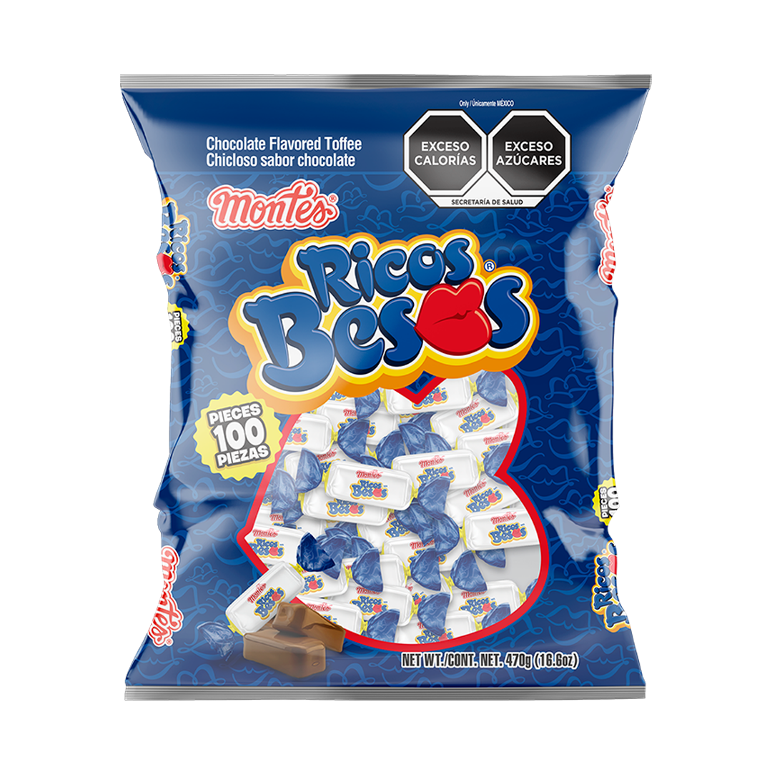 MONTES CHICLOSO RICO BESO 1/100pz (Caja:20dsp)