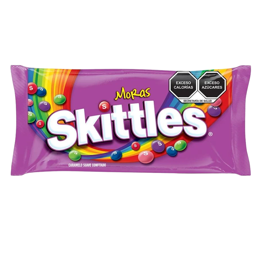 LUCAS SKITTLES MORAS 22gr 1/10pzs (Caja:24dsp)