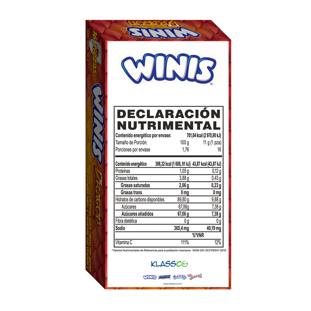 WINIS MAXITUBITO DRAGON 1/16pzs (Caja:36dsp)