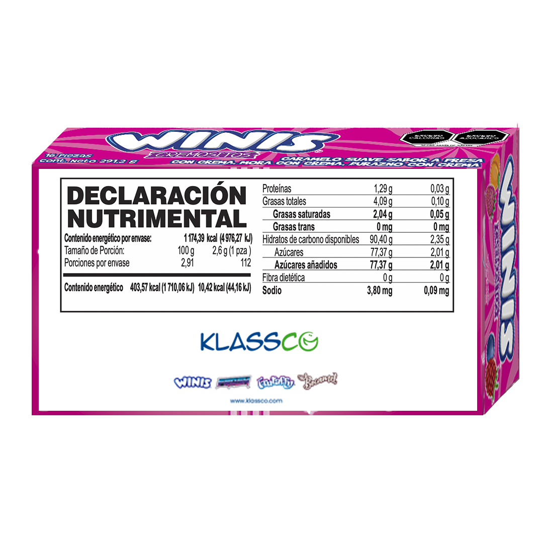 WINIS CREMOSITOS T7 1/16pzs (Caja:27dsp)