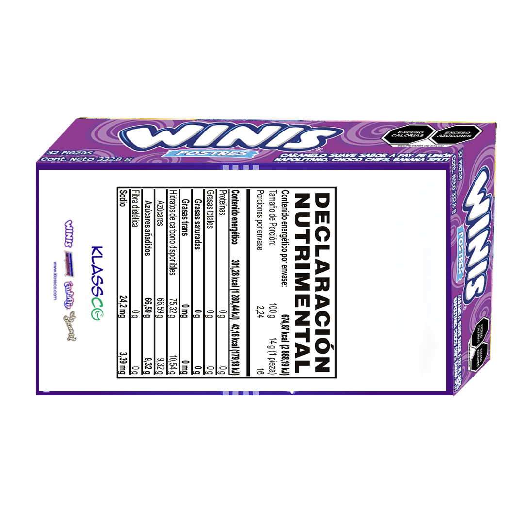 WINIS POSTRES T4 1/32pzs (Caja: 40dsp)