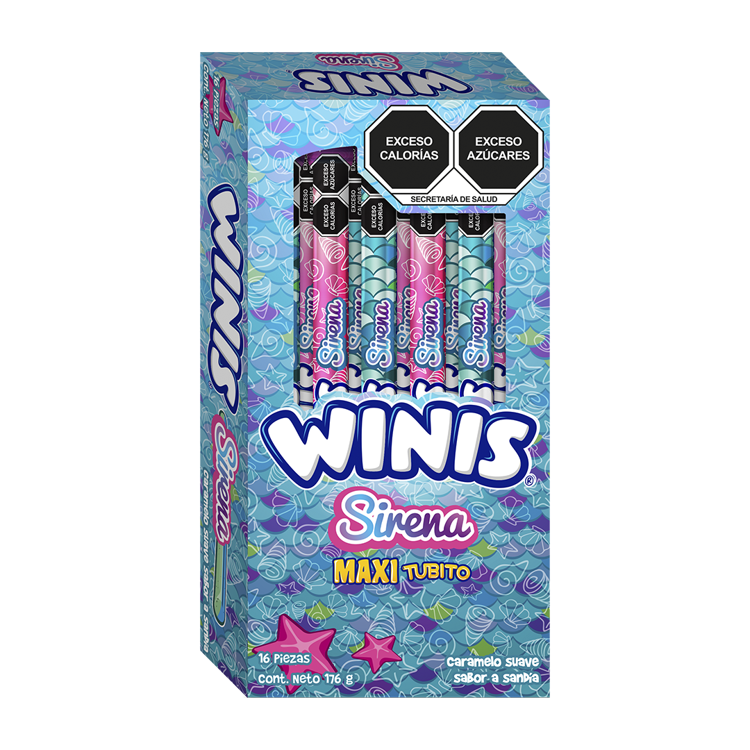 WINIS MAXITUBO SIRENA 1/16pzs (Caja:36dsp)