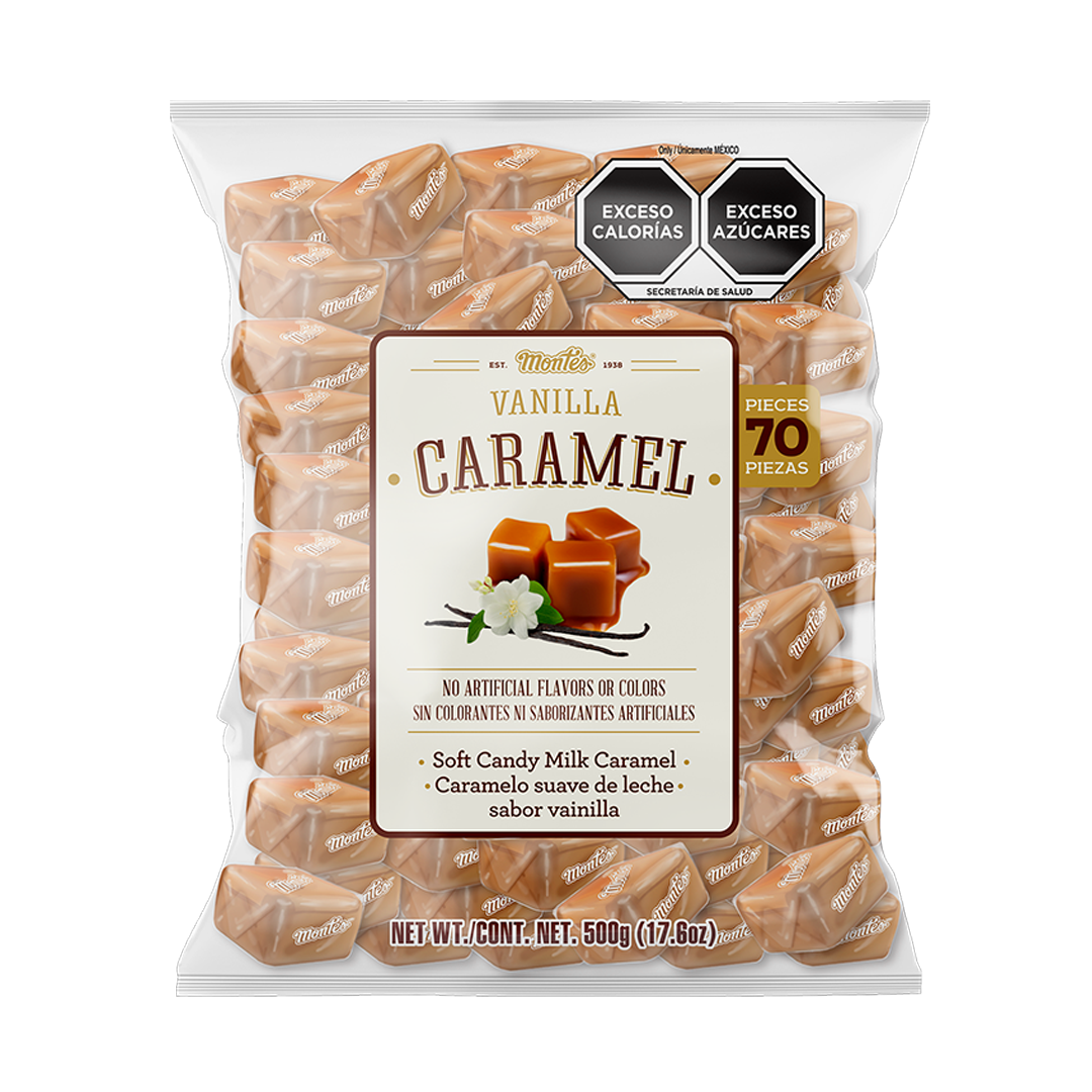 MONTES CARAMEL VAINILLA 1/500gr (Caja:20pz)