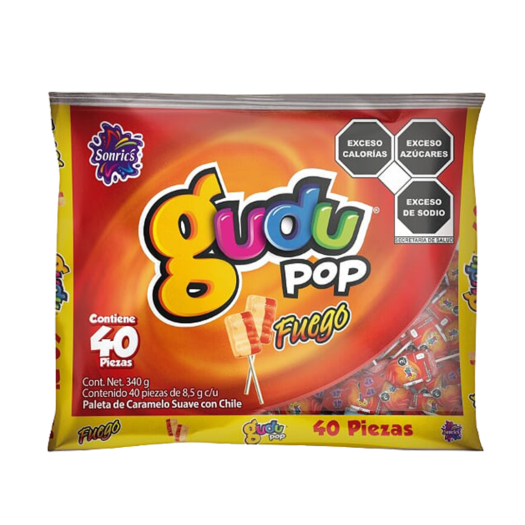 SONRIC'S GUDUPOP FUEGO 1/40pz (Caja:18dsp)