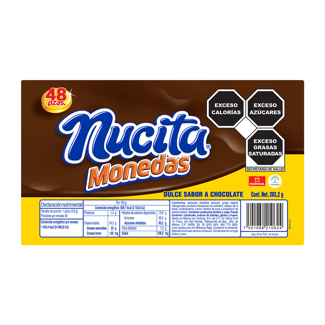 NUTRESA MONEDAS CHOCO 1/48pz (Caja:18dsp)